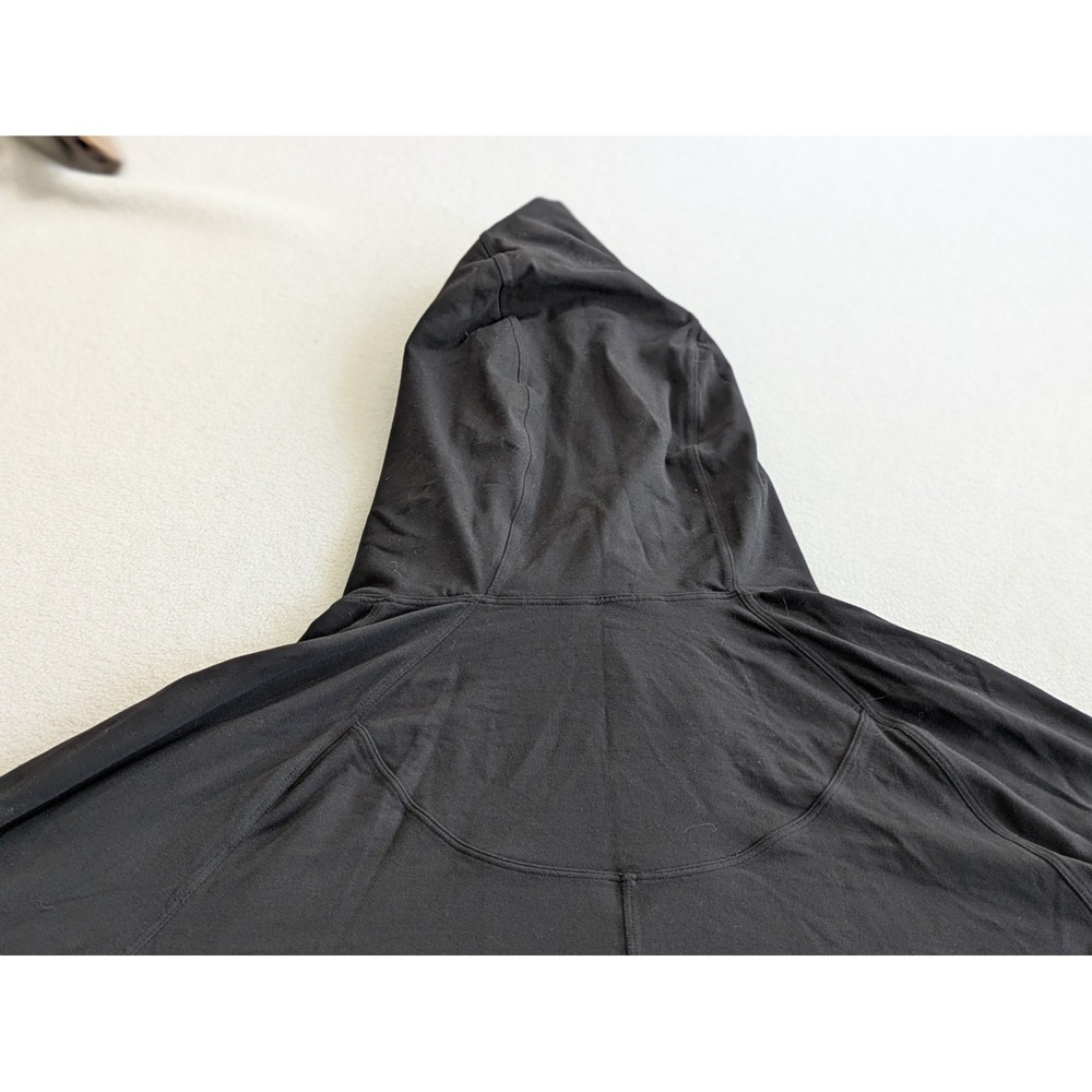 Lululemon Women's Hoodie Starting Place Sweatshirt Pullover Pockets Black Size 8 - Picture 8 of 13